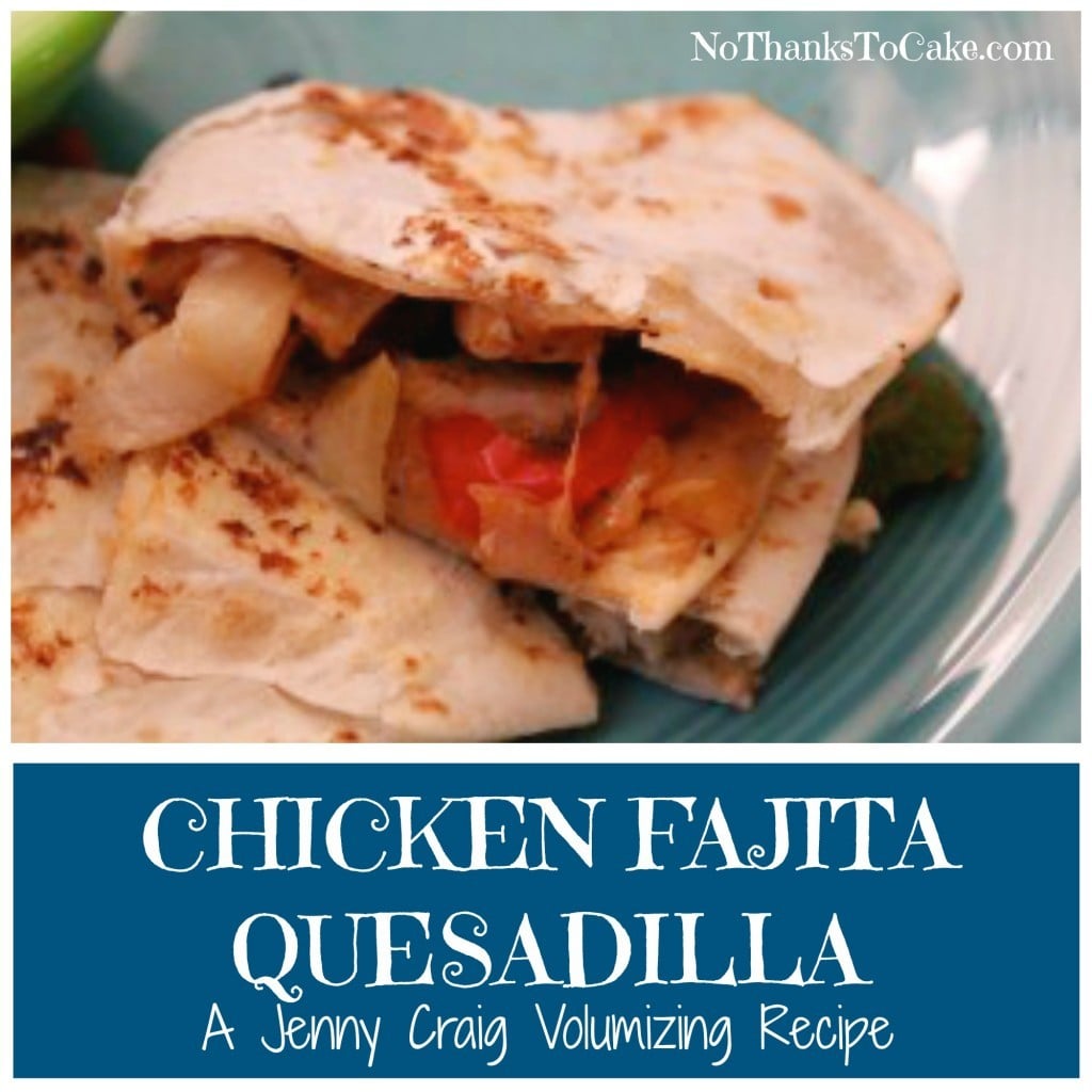 Chicken Fajita Quesadilla | No Thanks to Cake