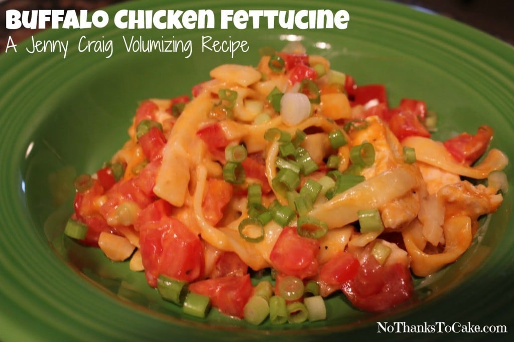 Buffalo Chicken Fettucine: A Jenny Craig Volumizing Recipe | No Thanks to Cake