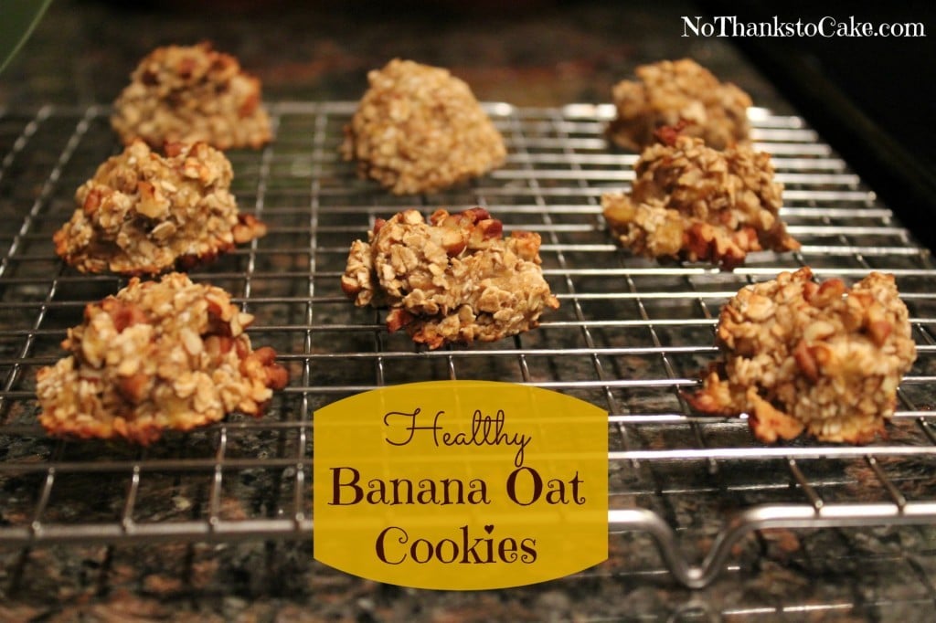 Healthy Banana Oat Cookies | No Thanks to Cake