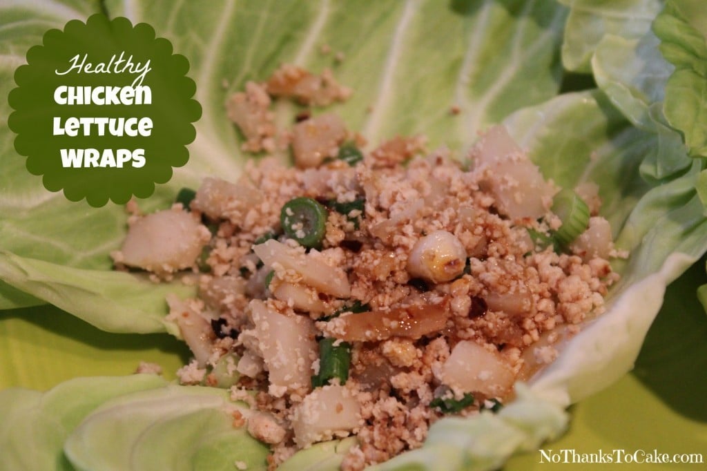 Healthy Chicken Lettuce Wraps | No Thanks to Cake