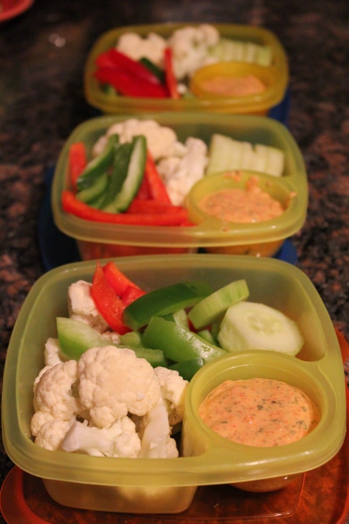 Container Store Veggies and Dip Containers | No Thanks to Cake