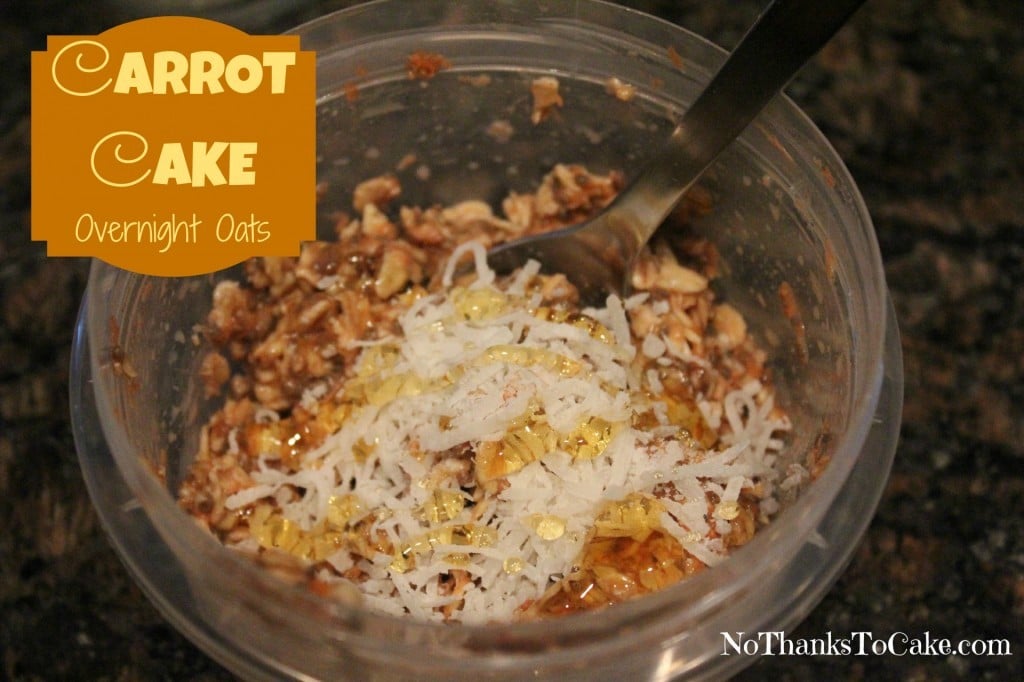 Carrot Cake Overnight Oats | No Thanks to Cake
