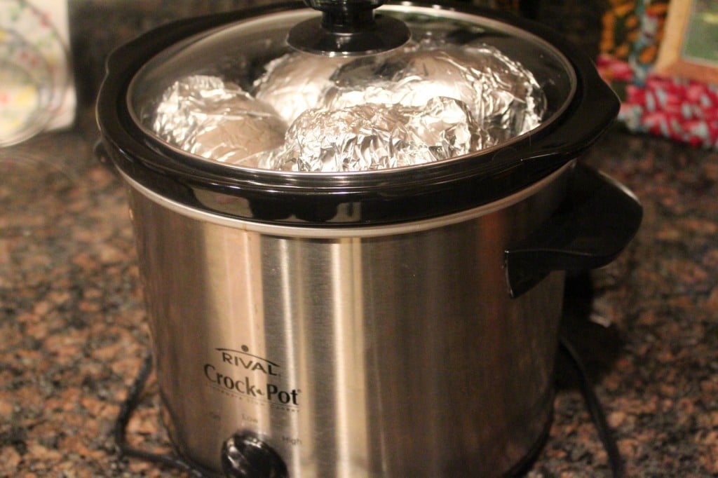 Slow Cooker Baked Potatoes | No Thanks to Cake