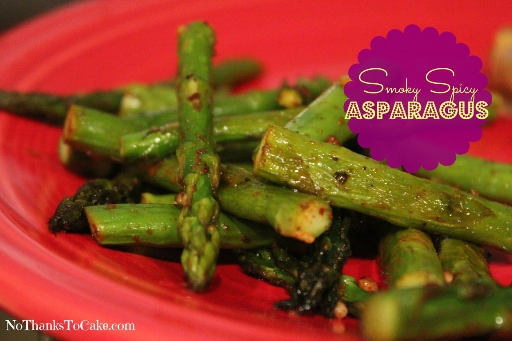 Smoky Spicy Asparagus | No Thanks to Cake