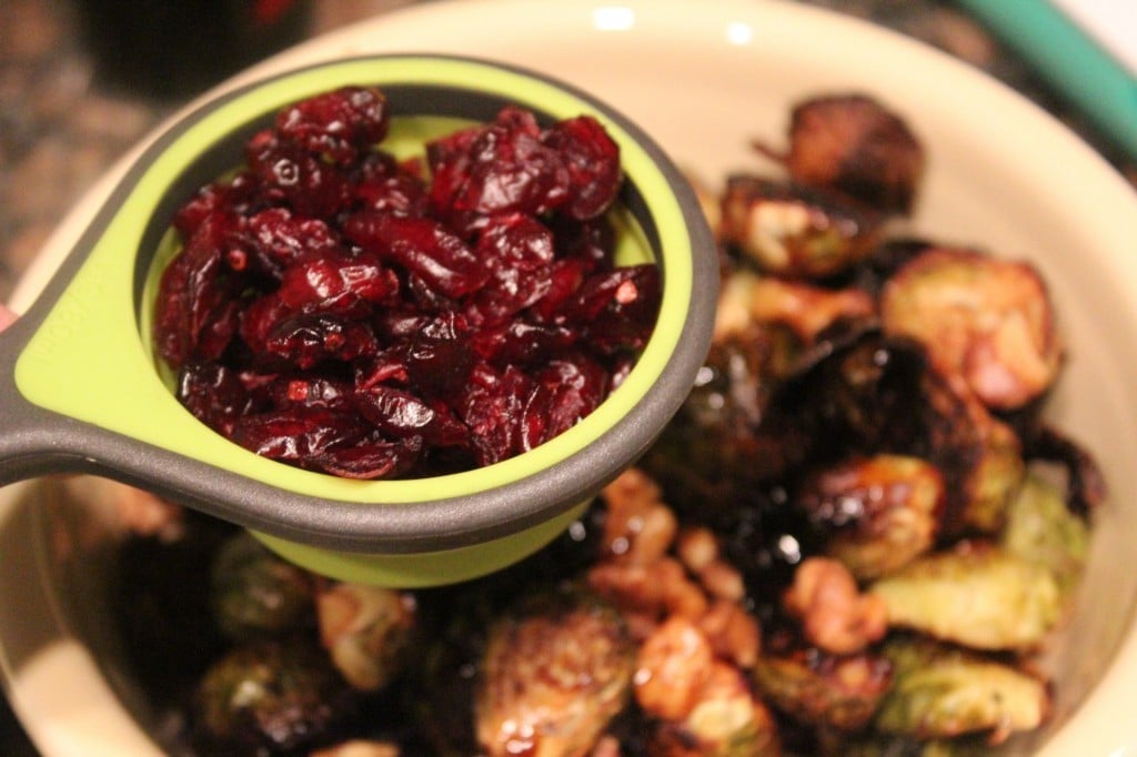 Cranberry-Walnut Roasted Brussels Sprouts | No Thanks to Cake