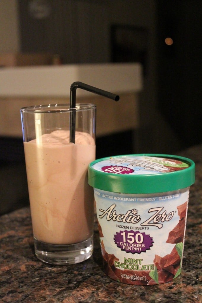 Arctic Zero Mint Chocolate Milkshake | No Thanks to Cake