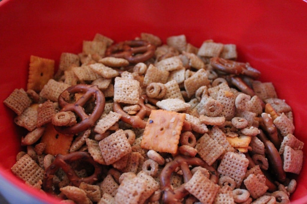 Lightened Up Holiday Chex Mix | No Thanks to Cake