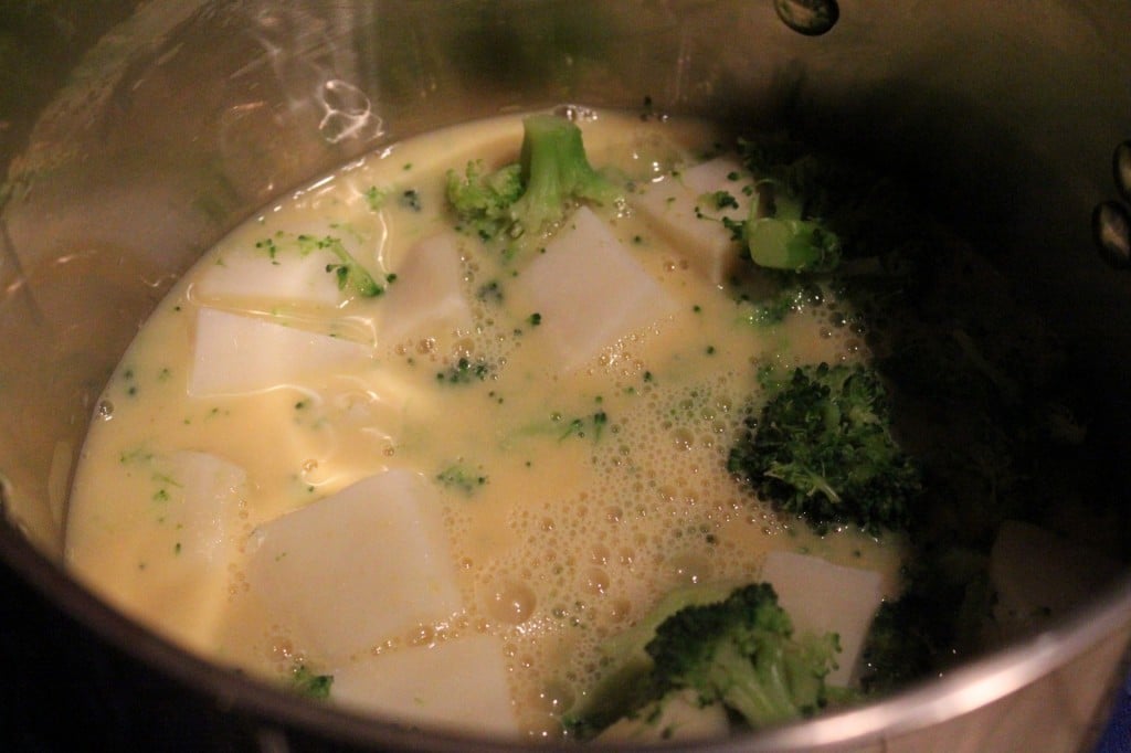 Healthy Cheesy Broccoli Potato Soup | No Thanks to Cake