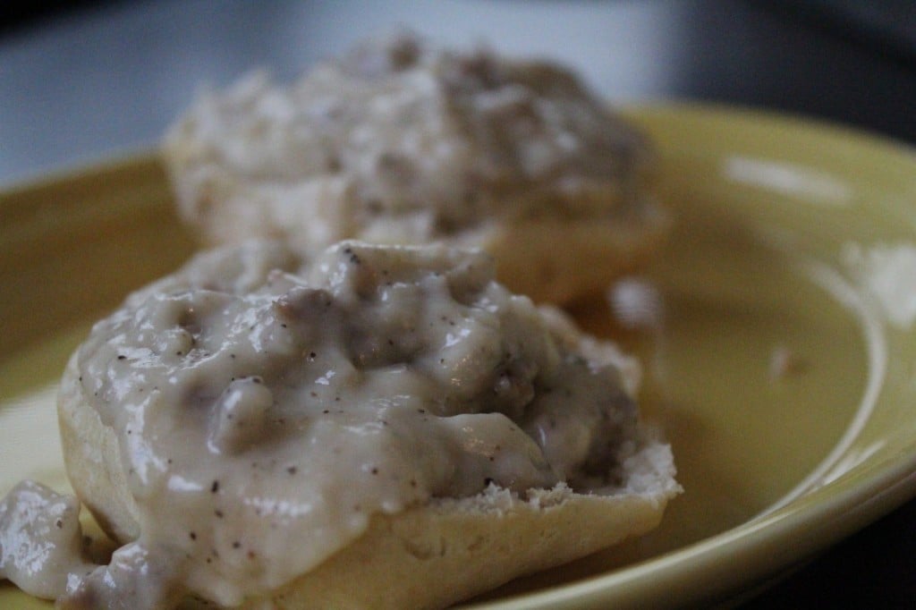 Healthy Biscuits and Gravy | No Thanks to Cake
