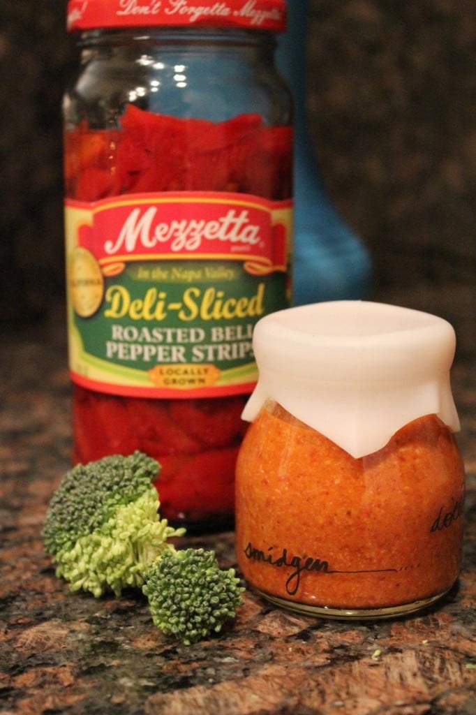 Steamed Broccoli with Romesco Sauce | No Thanks to Cake