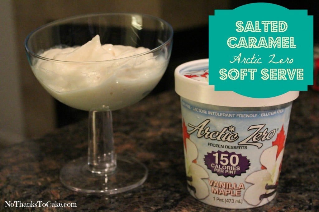 Salted Caramel Arctic Zero Soft Serve | No Thanks to Cake