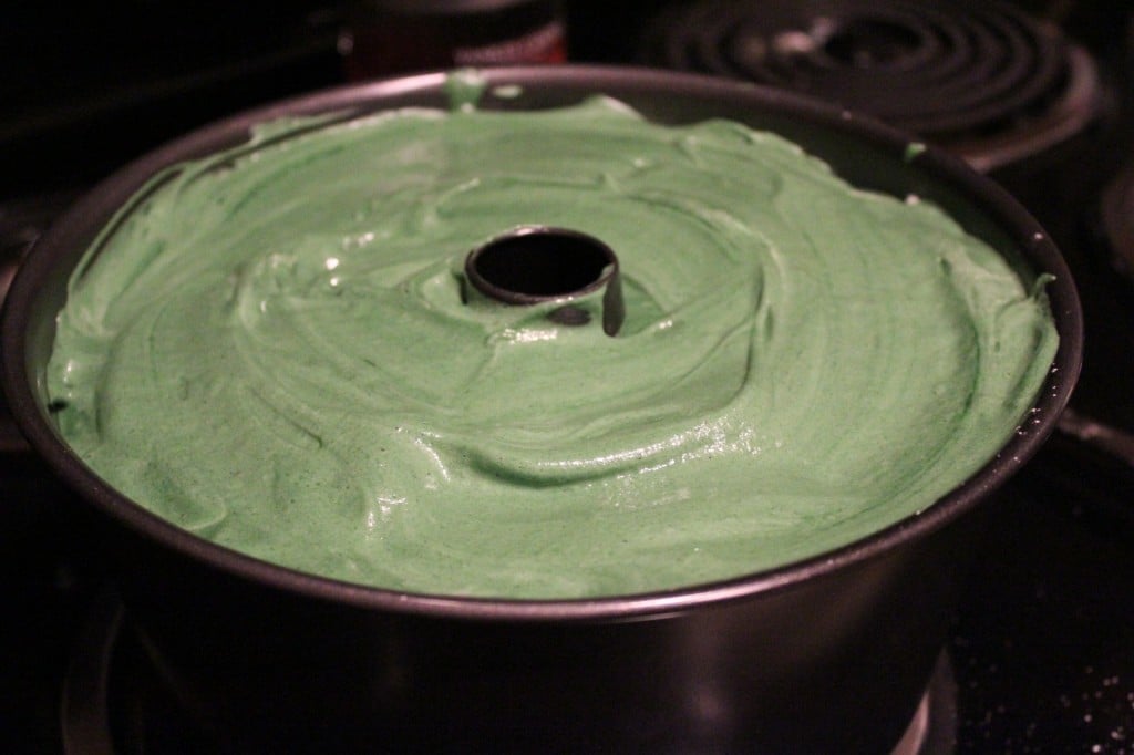 Green Velvet Angel Food Cake | No Thanks to Cake