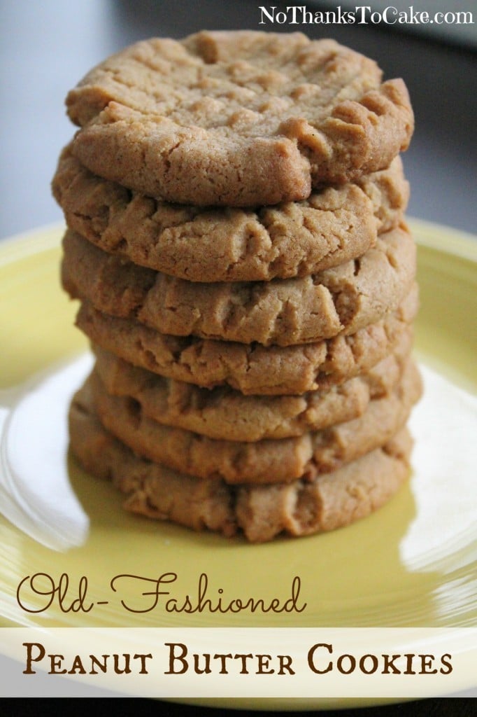 Old Fashioned Peanut Butter Cookies | No Thanks to Cake