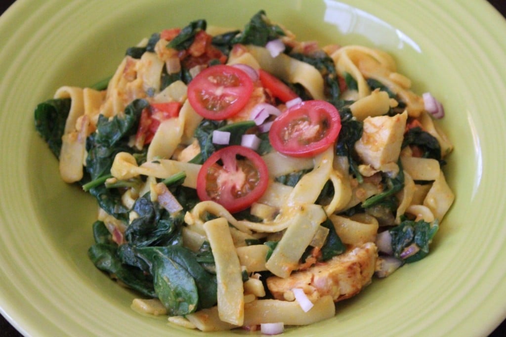Jenny Volumizing: Indian-Spiced Chicken Fettuccine | No Thanks to Cake
