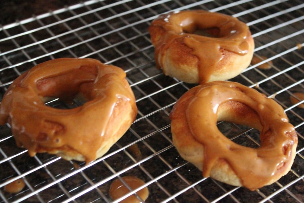 Baked Cresnuts with Peanut Butter Glaze | No Thanks to Cake