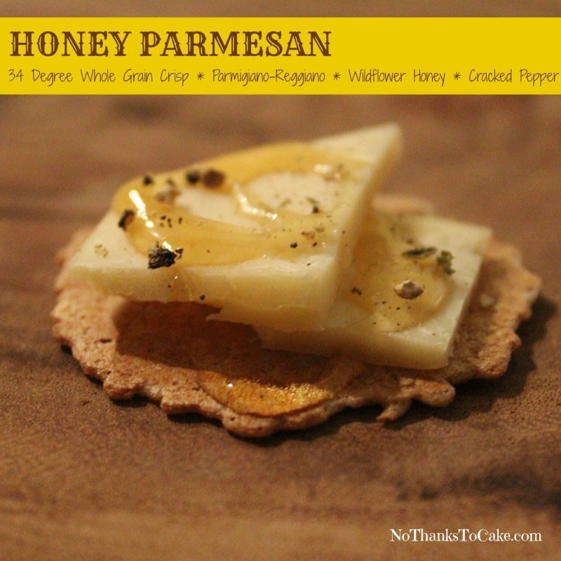 Honey Parmesan Pairing 34 Degrees Crackers | No Thanks to Cake
