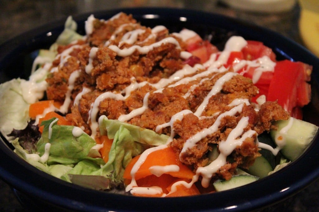 Jenny Volumizing: Taco Salad with Mexican Spiced Croutons | No Thanks to Cake
