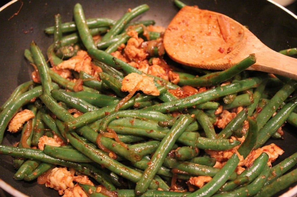 Chinese Green Beans with Ground Turkey | No Thanks to Cake