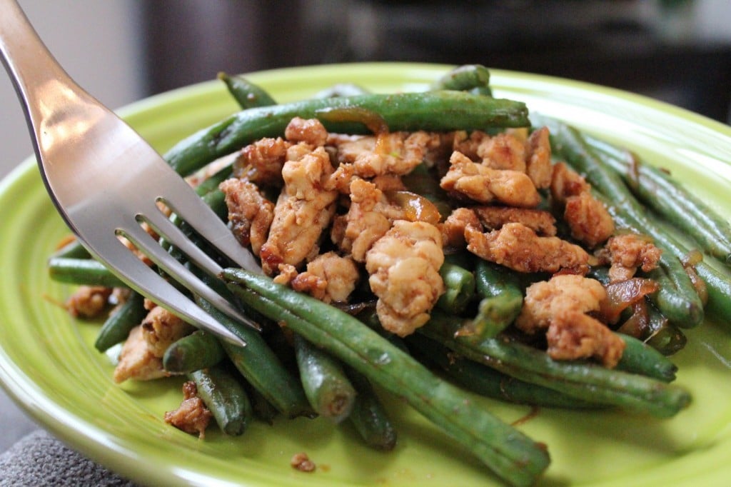 Chinese Green Beans with Ground Turkey | No Thanks to Cake