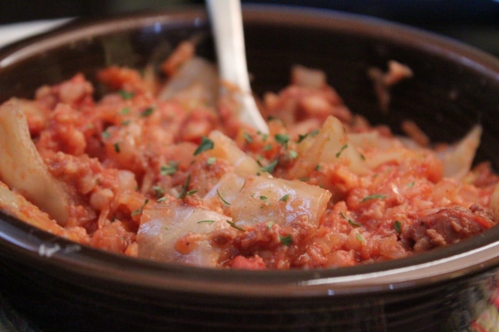 Slow Cooker Cabbage Roll Stew | No Thanks to Cake