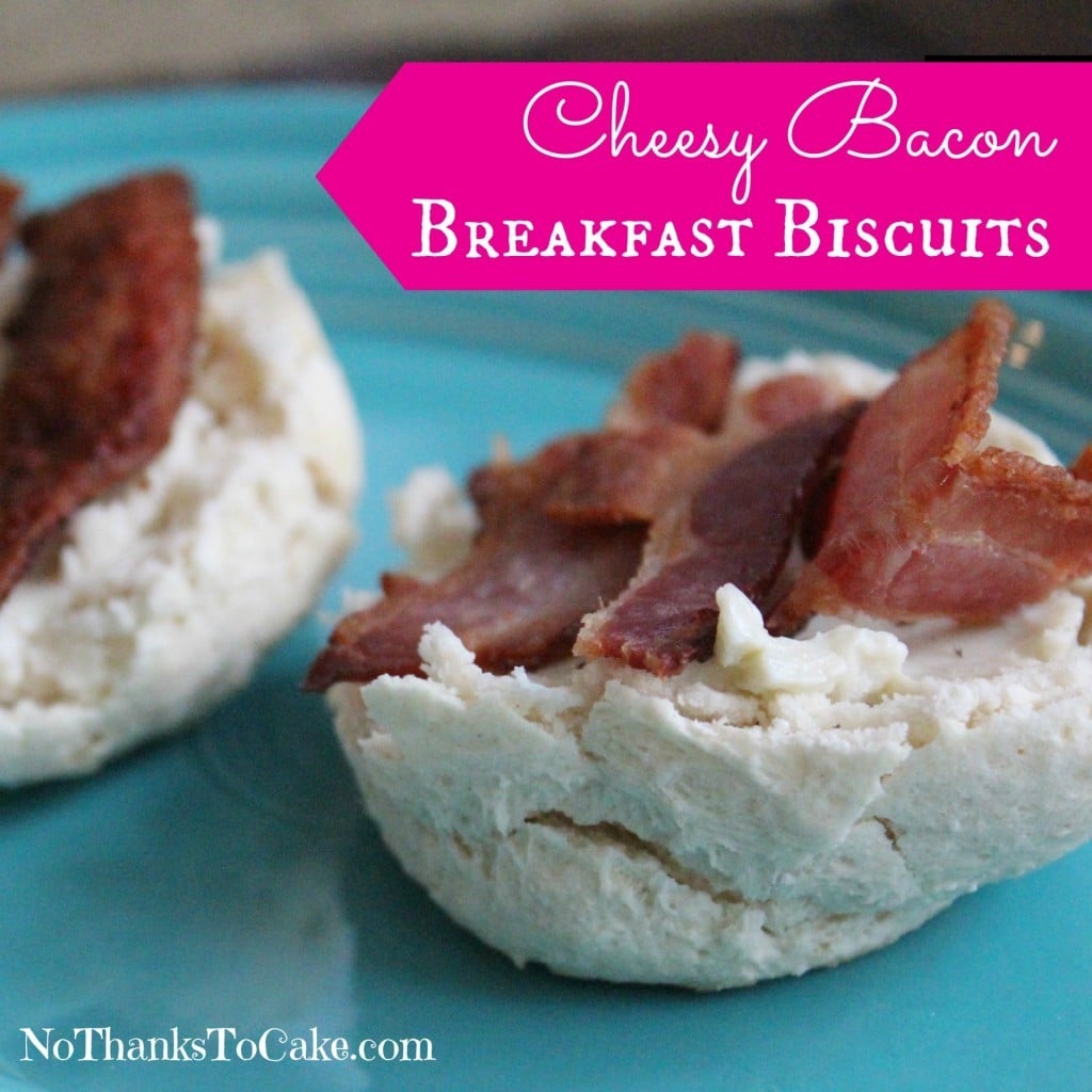 Cheesy Bacon Breakfast Biscuits | No Thanks to Cake