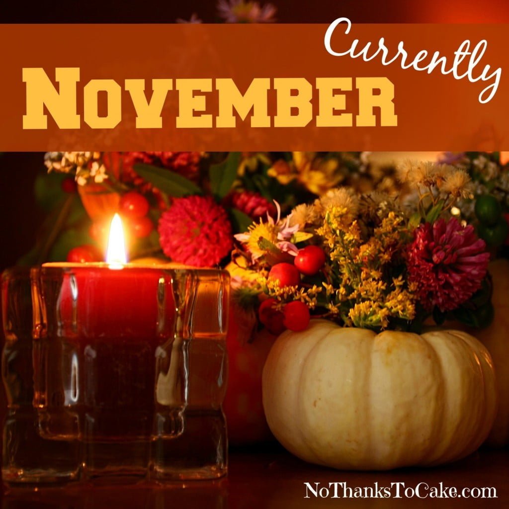 Currently November | No Thanks to Cake