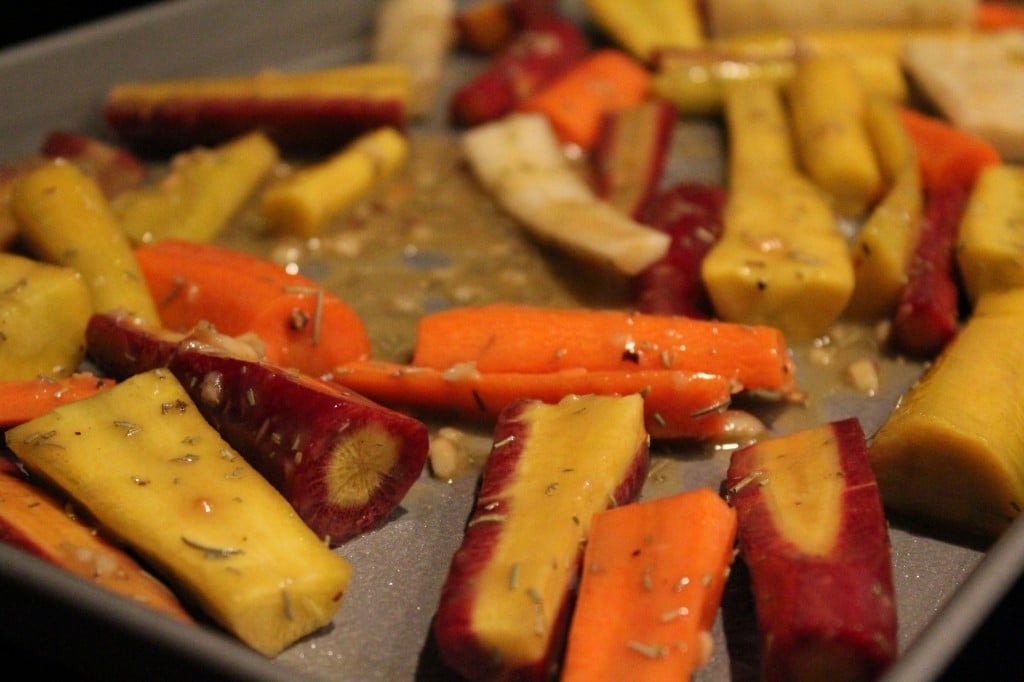 Roasted Carrots with Honey Mustard Glaze | No Thanks to Cake