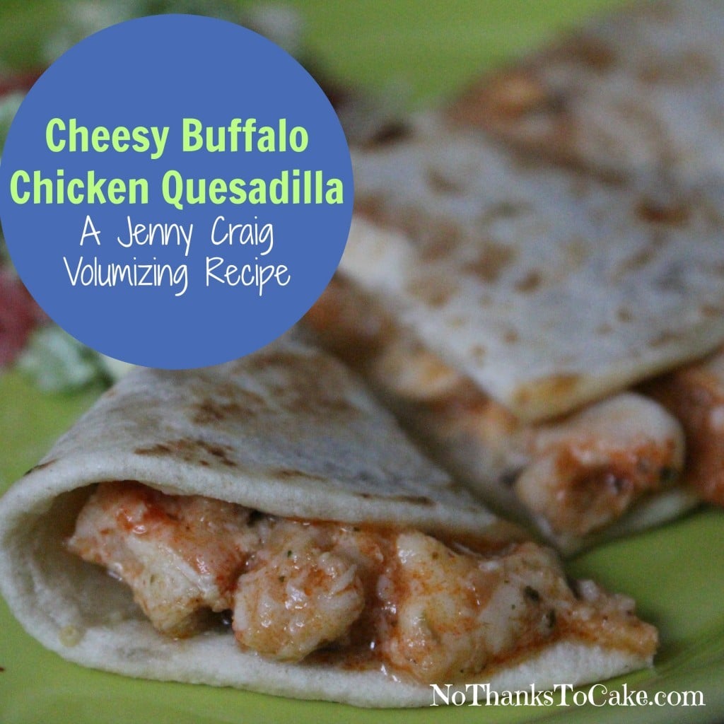 Jenny Volumizing: Cheesy Buffalo Chicken Quesadilla | No Thanks to Cake