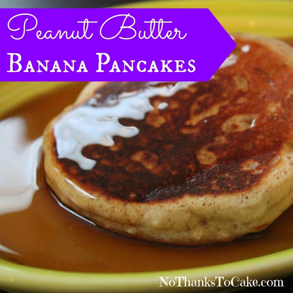 Peanut Butter Pancakes | No Thanks to Cake