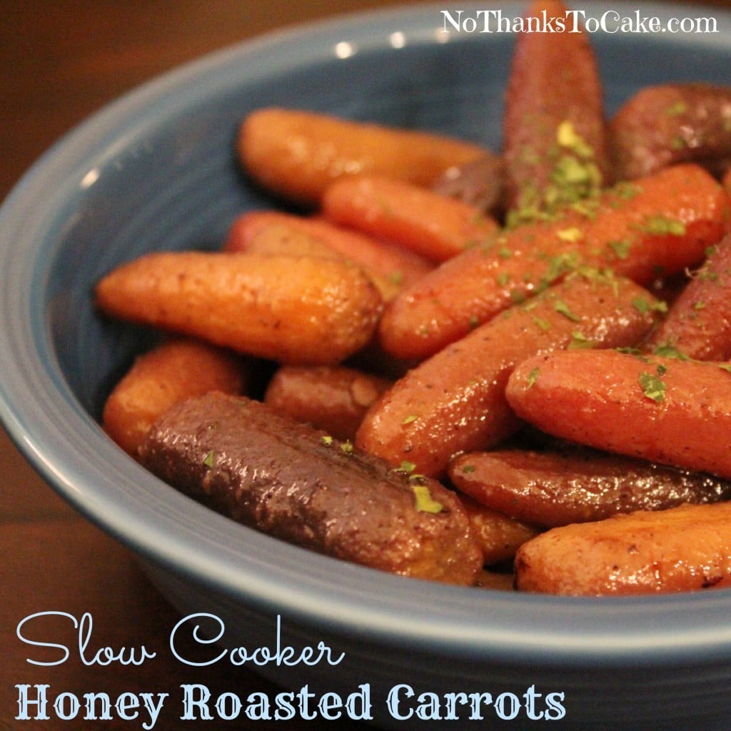 Slow Cooker Honey Roasted Carrots | No Thanks to Cake