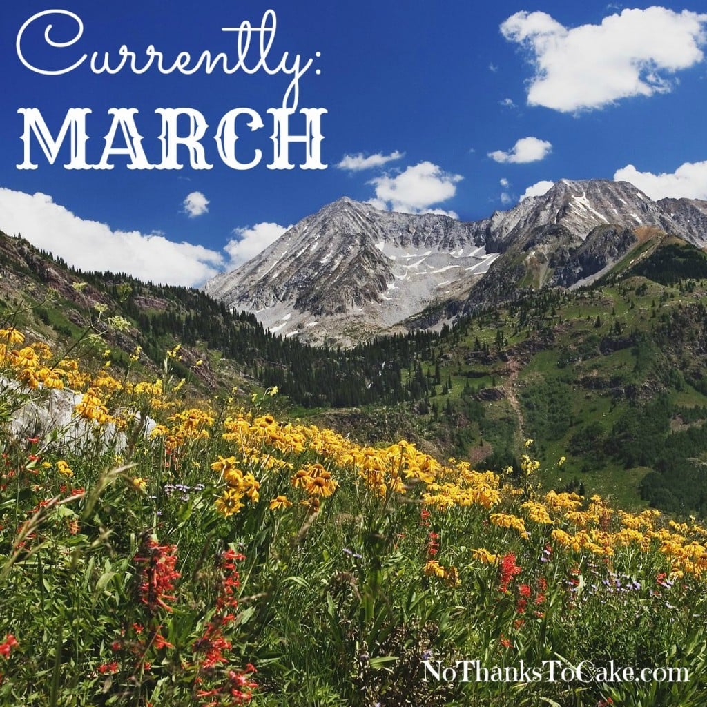 Currently: March | No Thanks to Cake