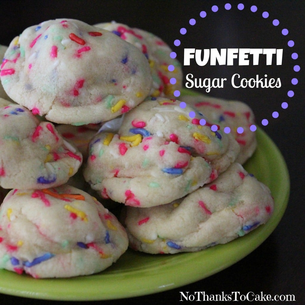 Funfetti Sugar Cookies | No Thanks to Cake