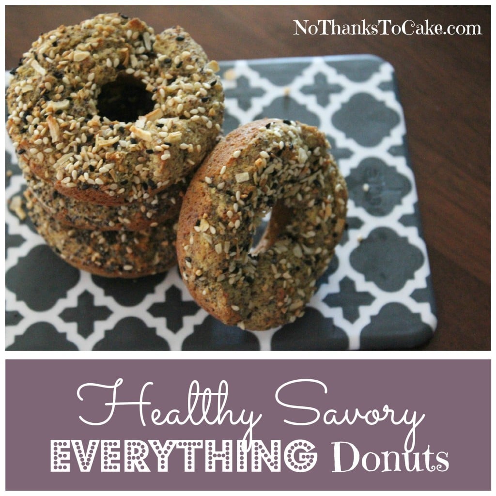 Healthy Savory Everything Donuts | No Thanks to Cake