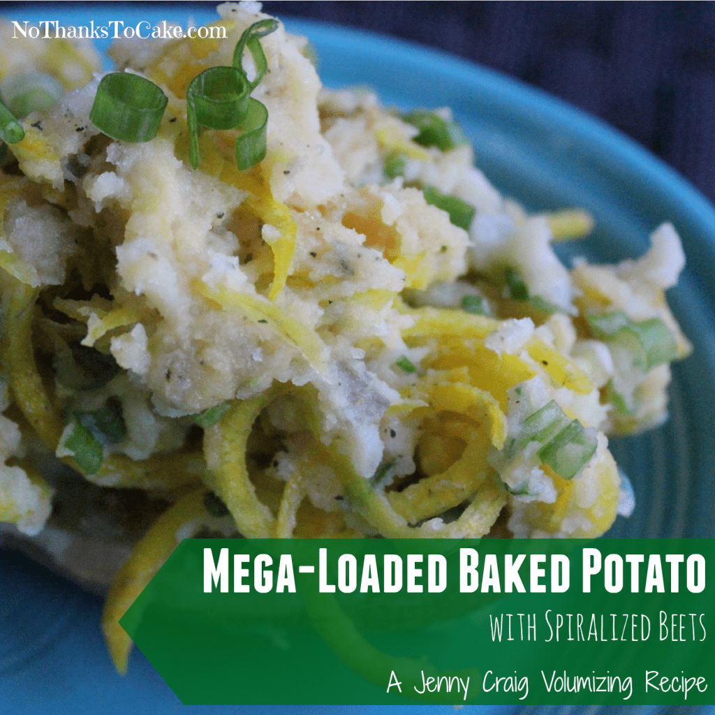 Mega Loaded Baked Potato with Spiralized Beets | No Thanks to Cake