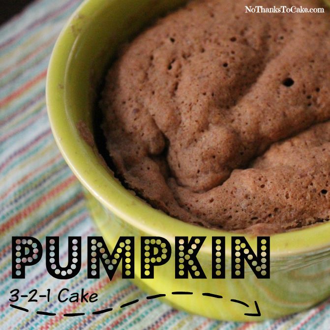 Pumpkin 3-2-1 Cake | No Thanks to Cake