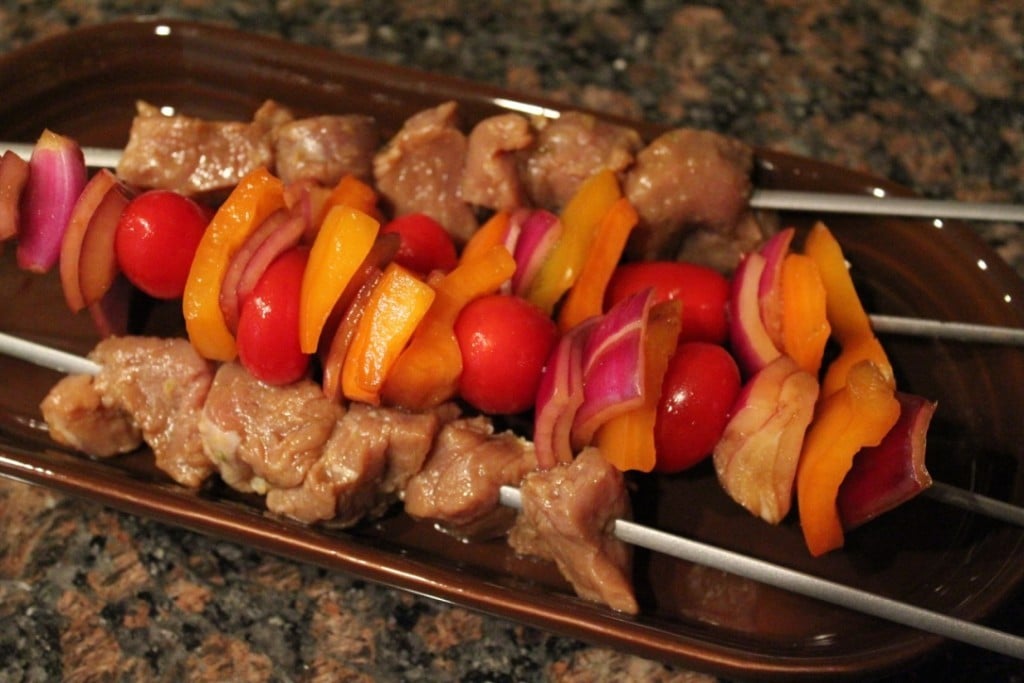 Pork Kabobs with Soy Ginger Marinade | No Thanks to Cake