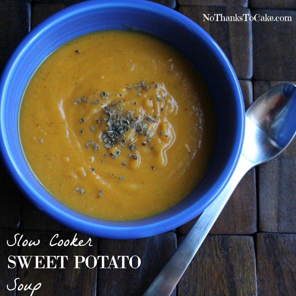 Slow Cooker Sweet Potato Soup | No Thanks to Cake