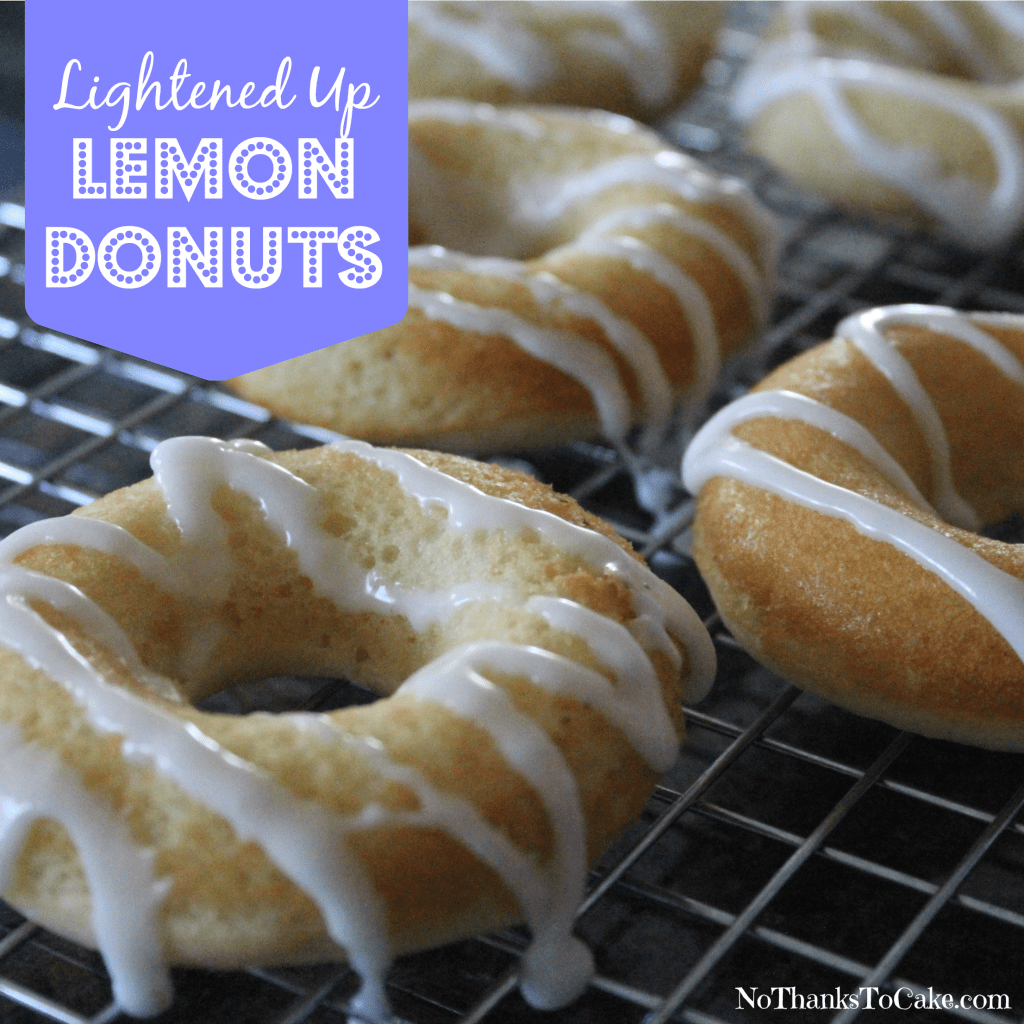 Lightened Up Lemon Donuts | No Thanks to Cake
