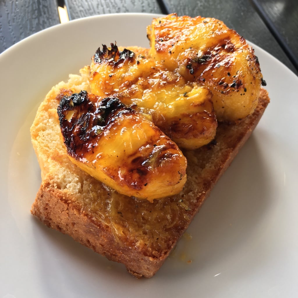 Uncorked Kitchen Backyard BBQ Grilled Pound Cake with Rum-Scented Grilled Pineapple | No Thanks to Cake