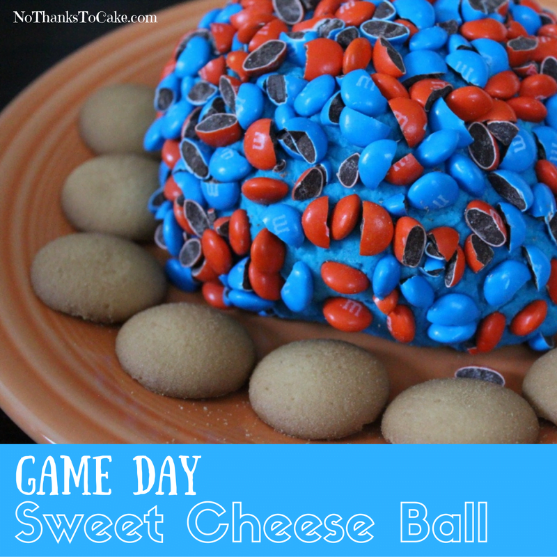 Game Day Sweet Cheese Ball | No Thanks to Cake