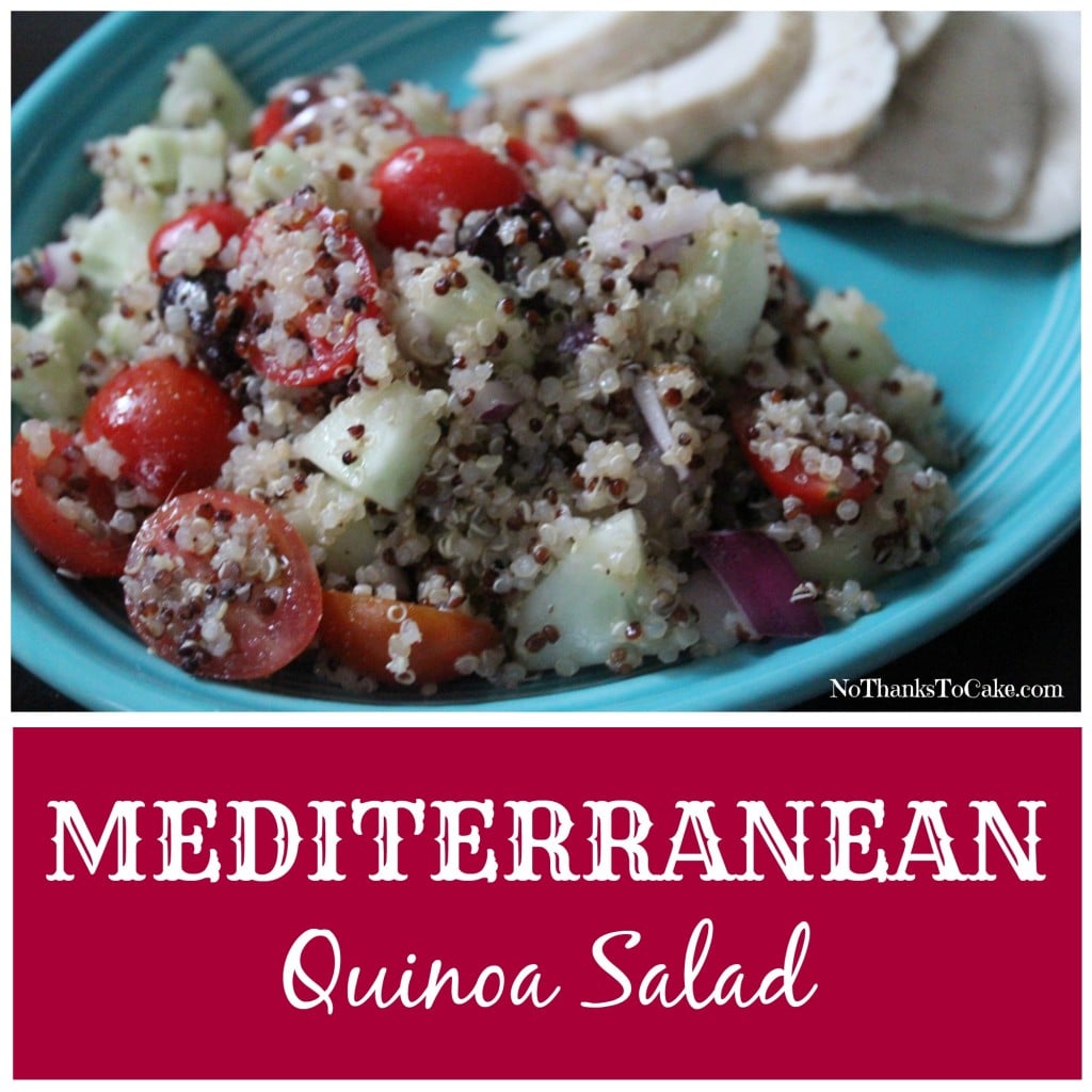 Mediterranean Quinoa Salad | No Thanks to Cake