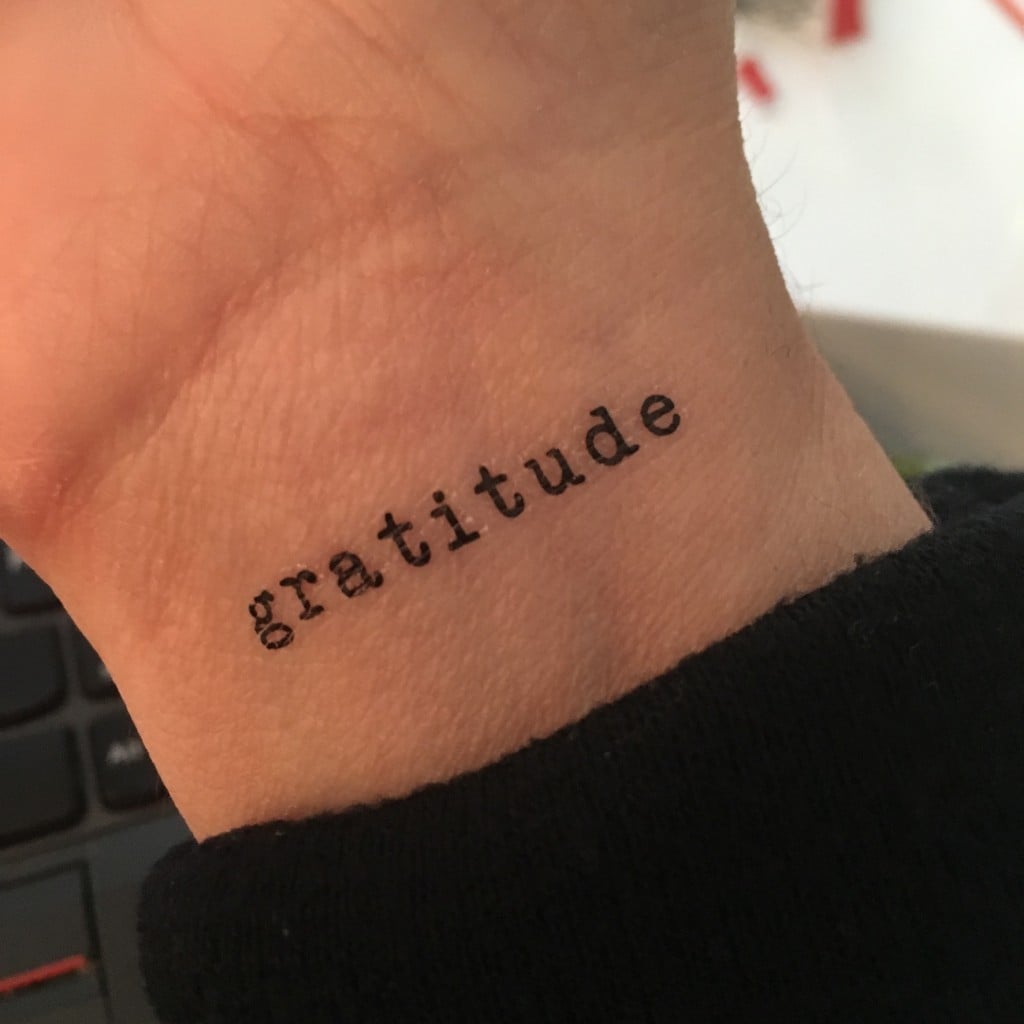 Gratitude Tattoo Flash Tattoo | No Thanks to Cake