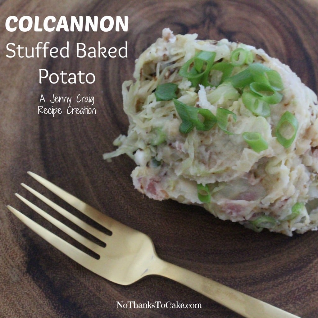 Jenny Craig Colcannon Stuffed Baked Potato | No Thanks to Cake