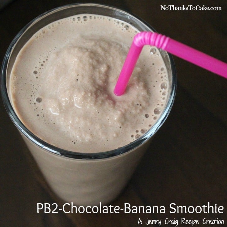 PB2-Chocolate-Banana Smoothie | No Thanks to Cake