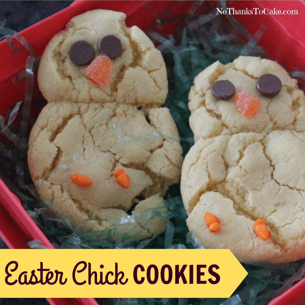 Easter Chick Cookies | No Thanks to Cake